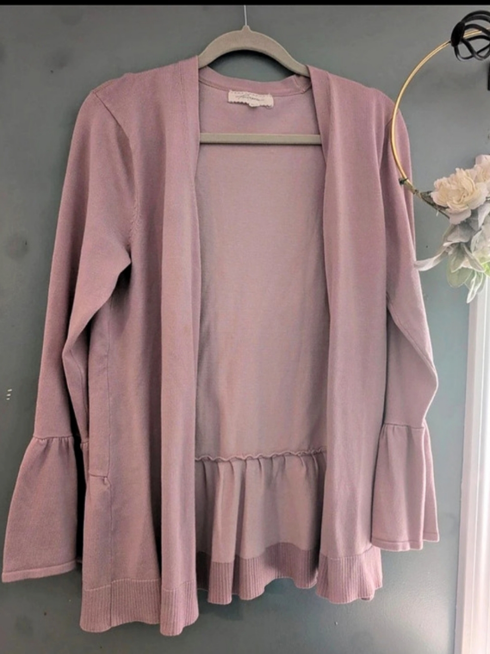 Rose & Olive Ruffled Tunic in Pink Size XL/16